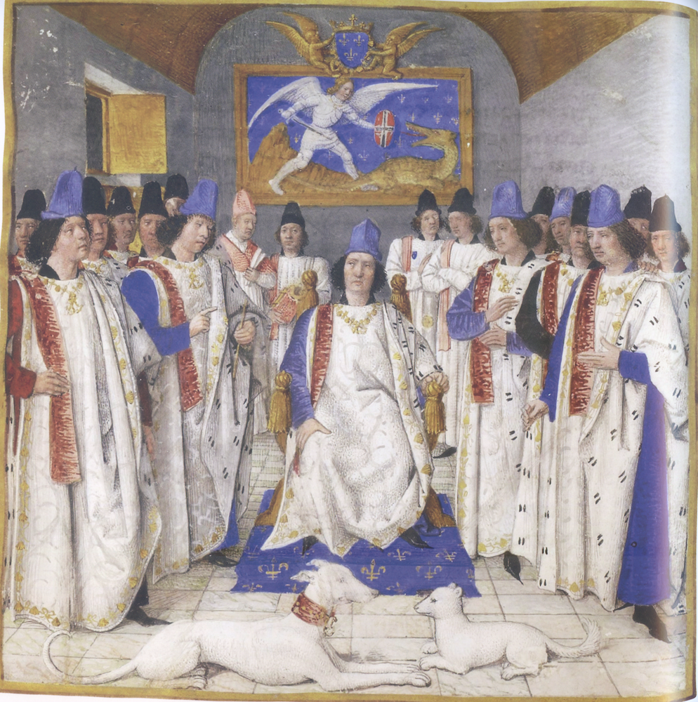 bleu 4 Jean Fouquet en tete dun manuscrit Paris 1469 70 © BNF Paris
