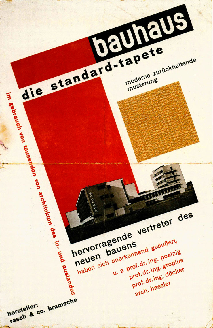 herbert bayer invitation inauguration 1926